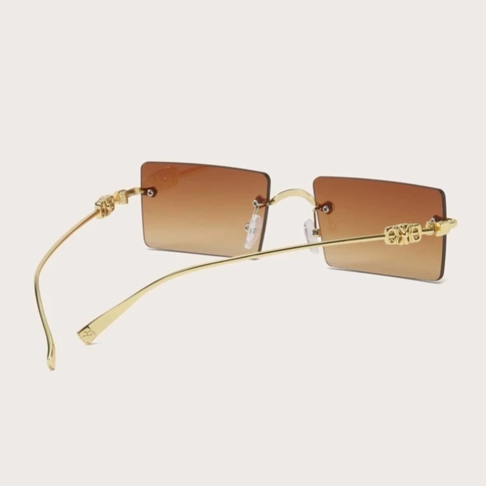 Rimless rectangle sunglasses - Picture 3 of 3